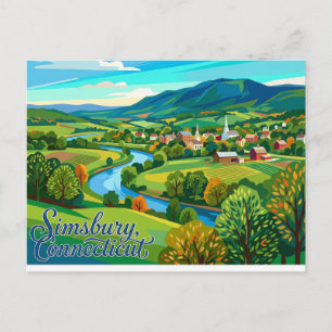 Simsbury Connecticut Briefkaart