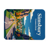 Simsbury Connecticut Magneet (Horizontaal)