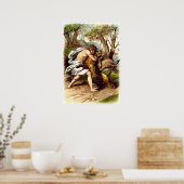 Simson en de Leeuw Poster (Keuken)