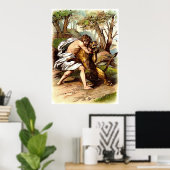 Simson en de Leeuw Poster (Thuiskantoor)