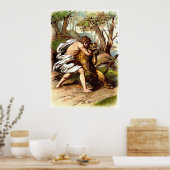 Simson en de Leeuw Poster (Keuken)
