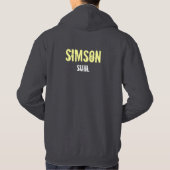 Simson Schwalbe DDR Werbedesign Hoodie (Achterkant)