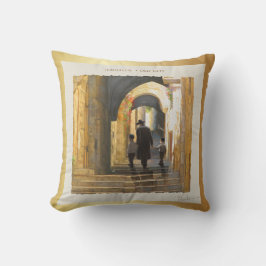 Simta Jerusalem Old City Israel Oil Painting ART Kussen