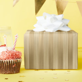 Simulated Gold Foil Texture Stripes Celebration Cadeaupapier