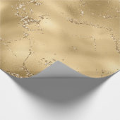 Simulatie van goudolie en glittertextuur cadeaupapier (Hoek)
