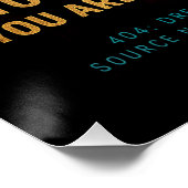 Simulatiefase 008 - Digital Glitch-Poster Perfect Poster (Hoek)