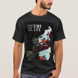 SIMULIFE waar bytes samenkomen voor simulatie T-shirt