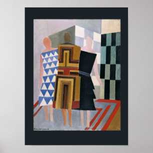 Simultane kledingsvormen van Sonia Delaunay, Poster