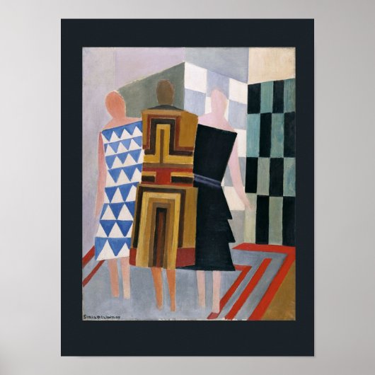 Simultane kledingsvormen van Sonia Delaunay, Poster (Voorkant)