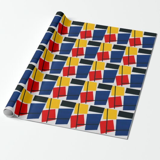 Simultane Tegencompositie Cadeaupapier (Uitgerold)
