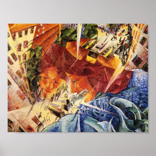 Simultanous Vision Umberto Boccioni, 1912 Poster (Voorkant)