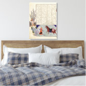 Simurgh biedt Moskou aan, de vader van Roustem Canvas Afdruk (Insitu (Slaapkamer))