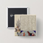Simurgh biedt Moskou aan, de vader van Roustem Vierkante Button 5,1 Cm (Voorkant /achterkant)