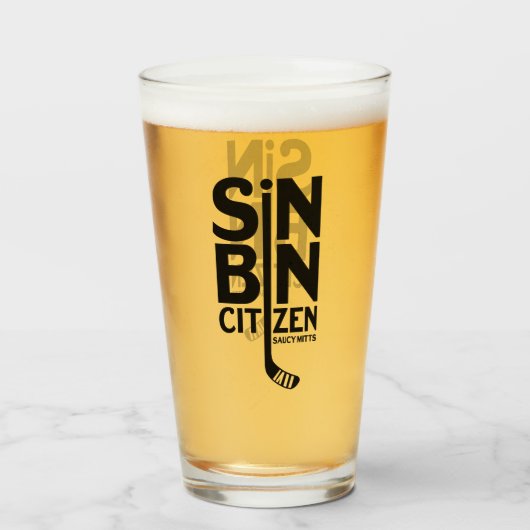 Sin Bin Citizen Hockey Glas (Voorkant gevuld)