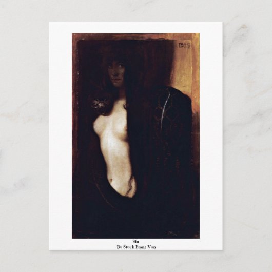 Sin by Stuck Franz Von Briefkaart (Voorkant)