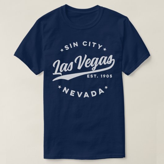 Sin City Las Vegas Nevada White T-shirt (Design voorkant)