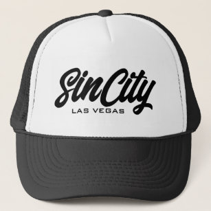 Sin City Las Vegas scripttypografie-trucker Trucker Pet