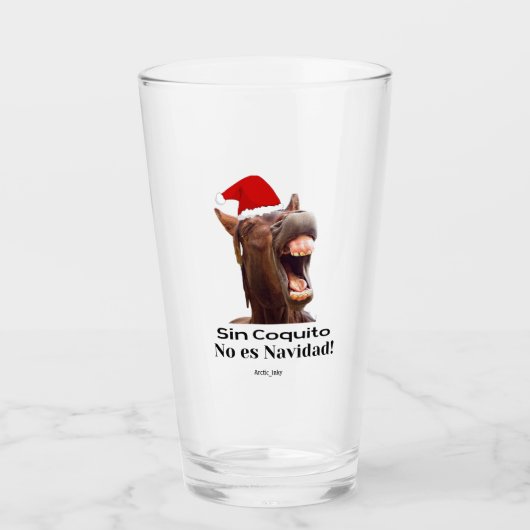 Sin Coquito No Es Navidad Glas (Voorkant)