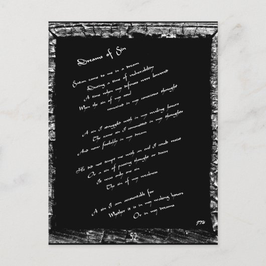 Sin-dromen Briefkaart (Voorkant)