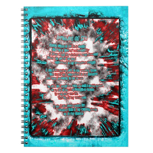 Sin-dromen Notitieboek (Voorkant)