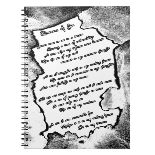 Sin-dromen Notitieboek (Voorkant)