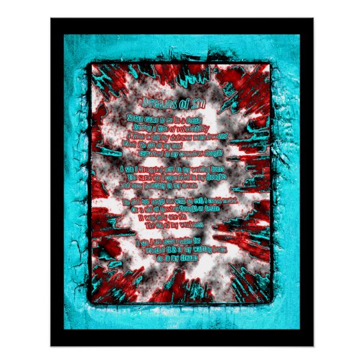 Sin-dromen Perfect Poster (Voorkant)