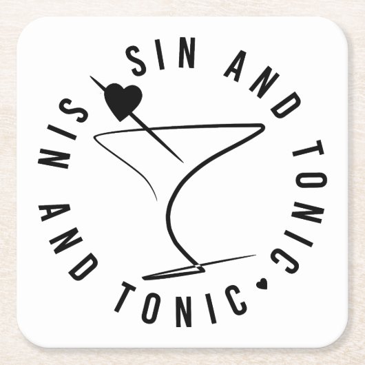 Sin en Tonic Onderzetter (Voorkant)