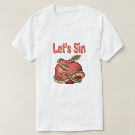 Sin Snake en Apple T-shirt (Design voorkant)