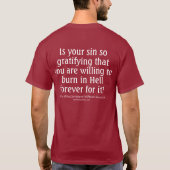 Sin So Gratifying T-shirt (Achterkant)
