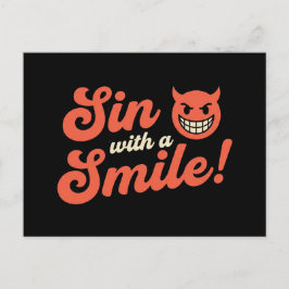 Sin With a Smile Briefkaart