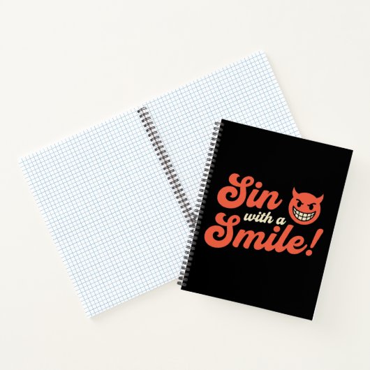 Sin with a Smile Notitieboek (Binnen)