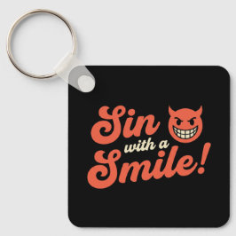 Sin with a Smile Sleutelhanger