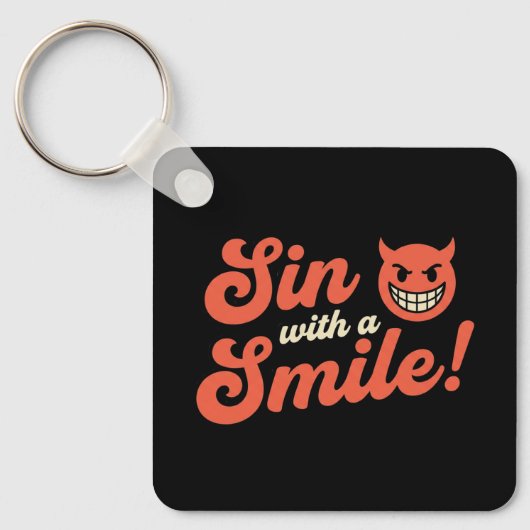 Sin with a Smile Sleutelhanger (Voorkant)