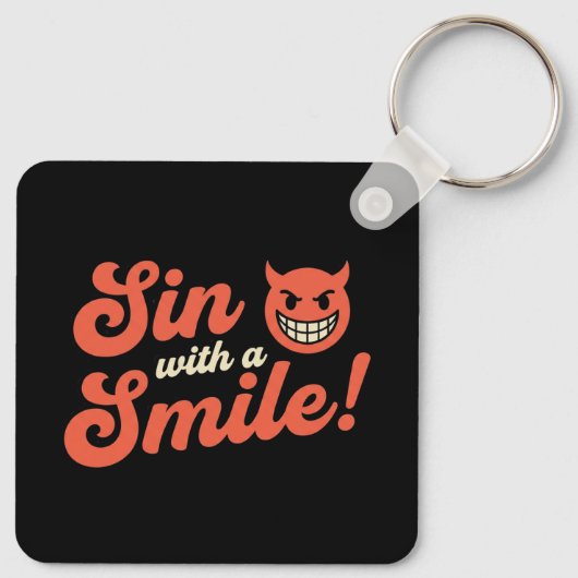 Sin with a Smile Sleutelhanger (Achterkant)