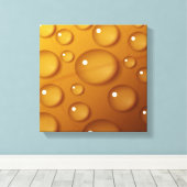 Sinaal Waterdruppel Textuur Canvas Afdruk (Insitu (Houten vloer))