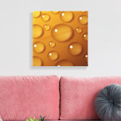 Sinaal Waterdruppel Textuur Canvas Afdruk (Insitu (Woonkamer))