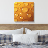 Sinaal Waterdruppel Textuur Canvas Afdruk (Insitu (Slaapkamer))