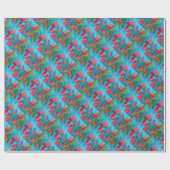 Sinaarappels bladeren Herfst originele aquarel kun Cadeaupapier (Vlak)