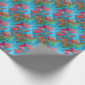 Sinaarappels bladeren Herfst originele aquarel kun Cadeaupapier (Hoek)