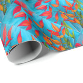 Sinaarappels bladeren Herfst originele aquarel kun Cadeaupapier (Rol Hoek)