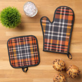 Sinaarherfst Plaid Ovenwant & Pannenlap Set (Top down)