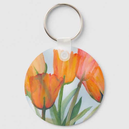 Sinaas Citroen Tulpen Sleutelhanger (Voorkant)