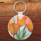 Sinaas Citroen Tulpen Sleutelhanger (Voorkant)