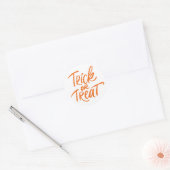 Sinaas Hand Lettering Halloween Ronde Sticker (Envelop)