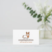 Sinaas Hond Welsh Corgi Visitekaartje (Staand voorkant)