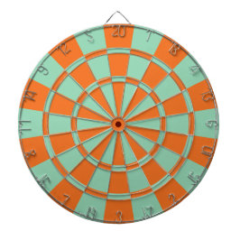 Sinaas Oranje En Mintgroene Kleur Dartbord