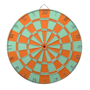 Sinaas Oranje En Mintgroene Kleur Dartbord