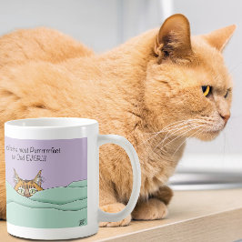 Sinaas Oranje Gember Paarse Lieve Kattenvader Vade Koffiemok