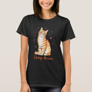 Sinaas Oranje Tabby Kat Moedertje Kat Liefhebbers T-shirt