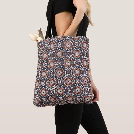 Sinaas oude islamitisch mandala patroon tote bag (Dichtbij)